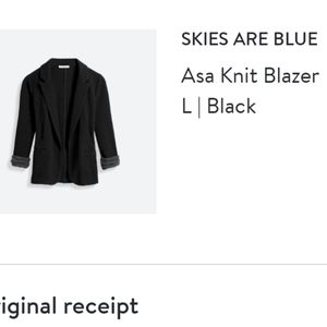 Skies are Blue knit blazer